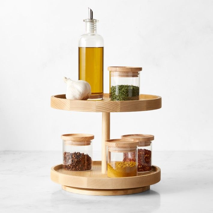 Hold Everything FSC® Two-Tier Lazy Susan, Small | Williams-Sonoma