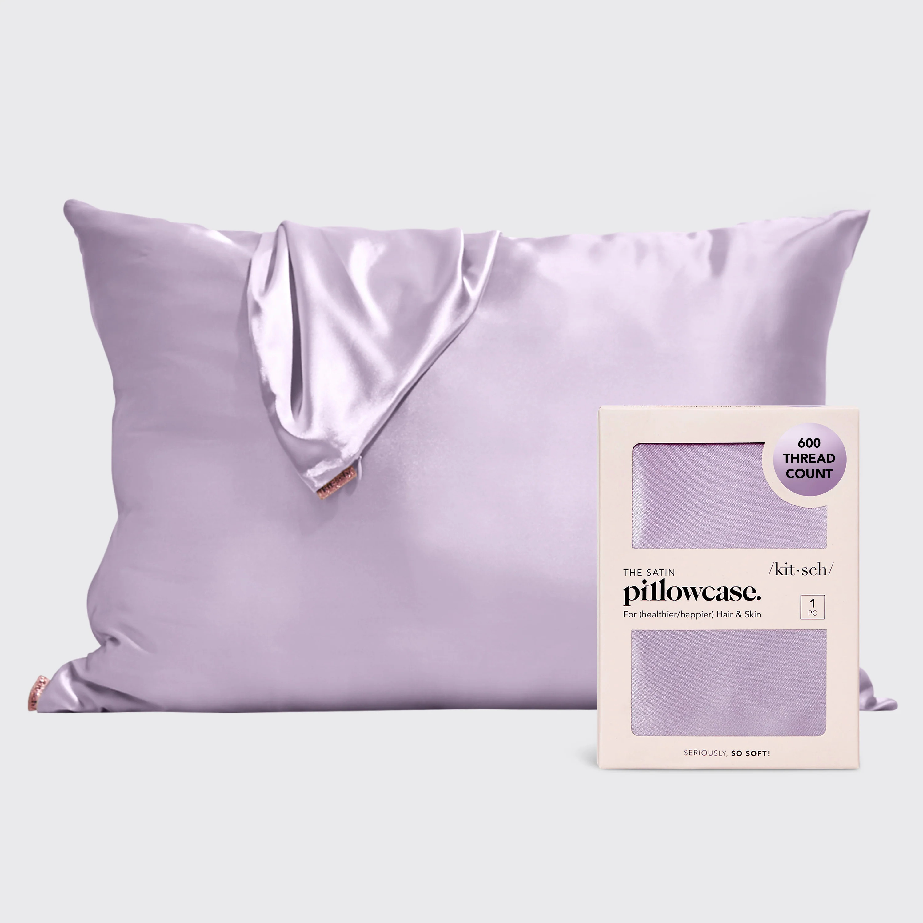 Satin Pillowcase - Lavender | Kitsch