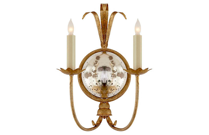 Gramercy Sconce, Gilded Iron | One Kings Lane