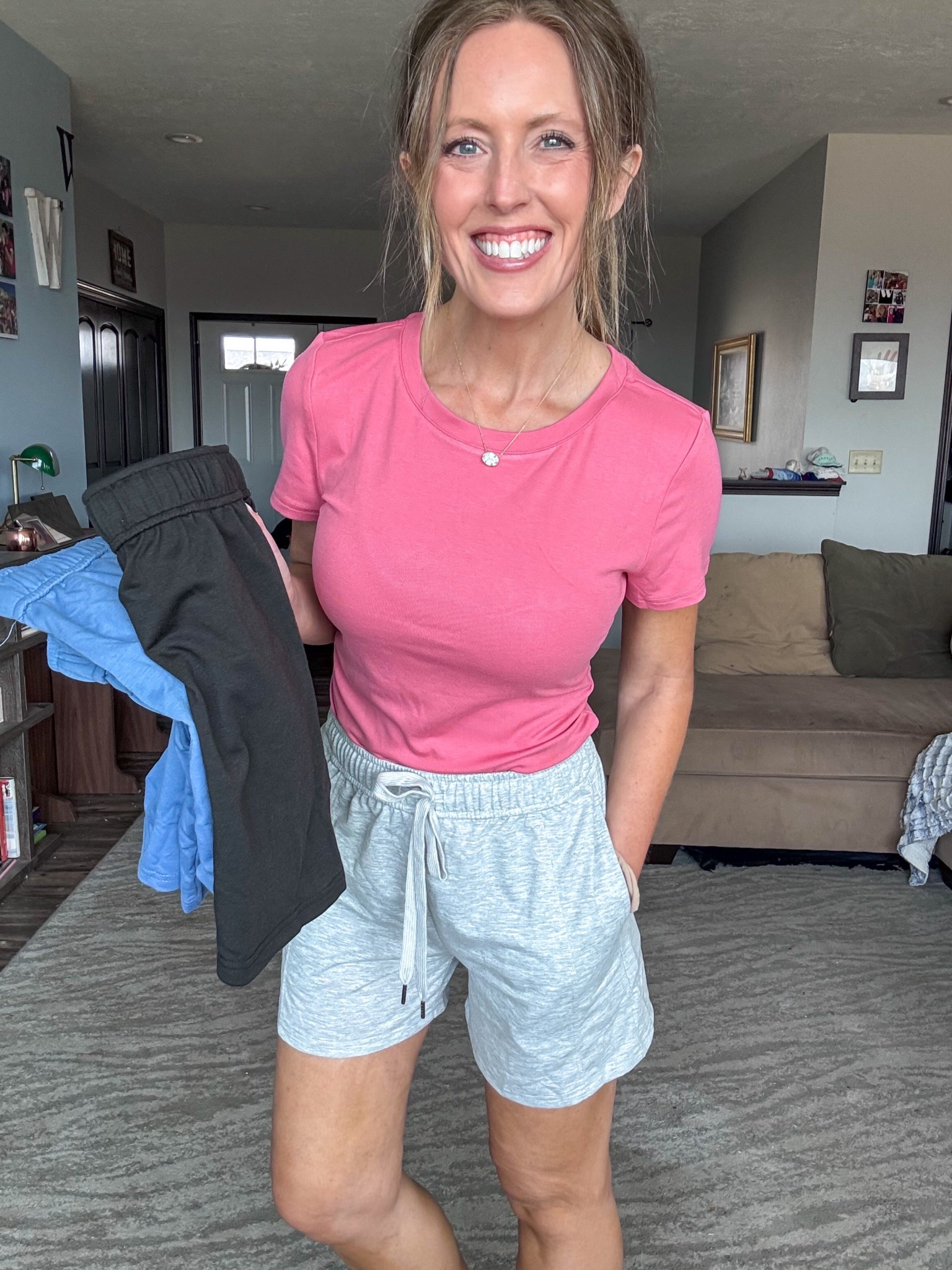 This 3-pack of sweatshirts is so good! 🩶 Loving all the color options, the length of the shorts and the comfort level! Wearing a small.

As an Amazon Influencer I earn commission on qualifying purchases.

Mom style, sweatshorts, workout gear, casual fashion, athletic wear, spring fashion 

#LTKMidsize #LTKOver40 #LTKootd