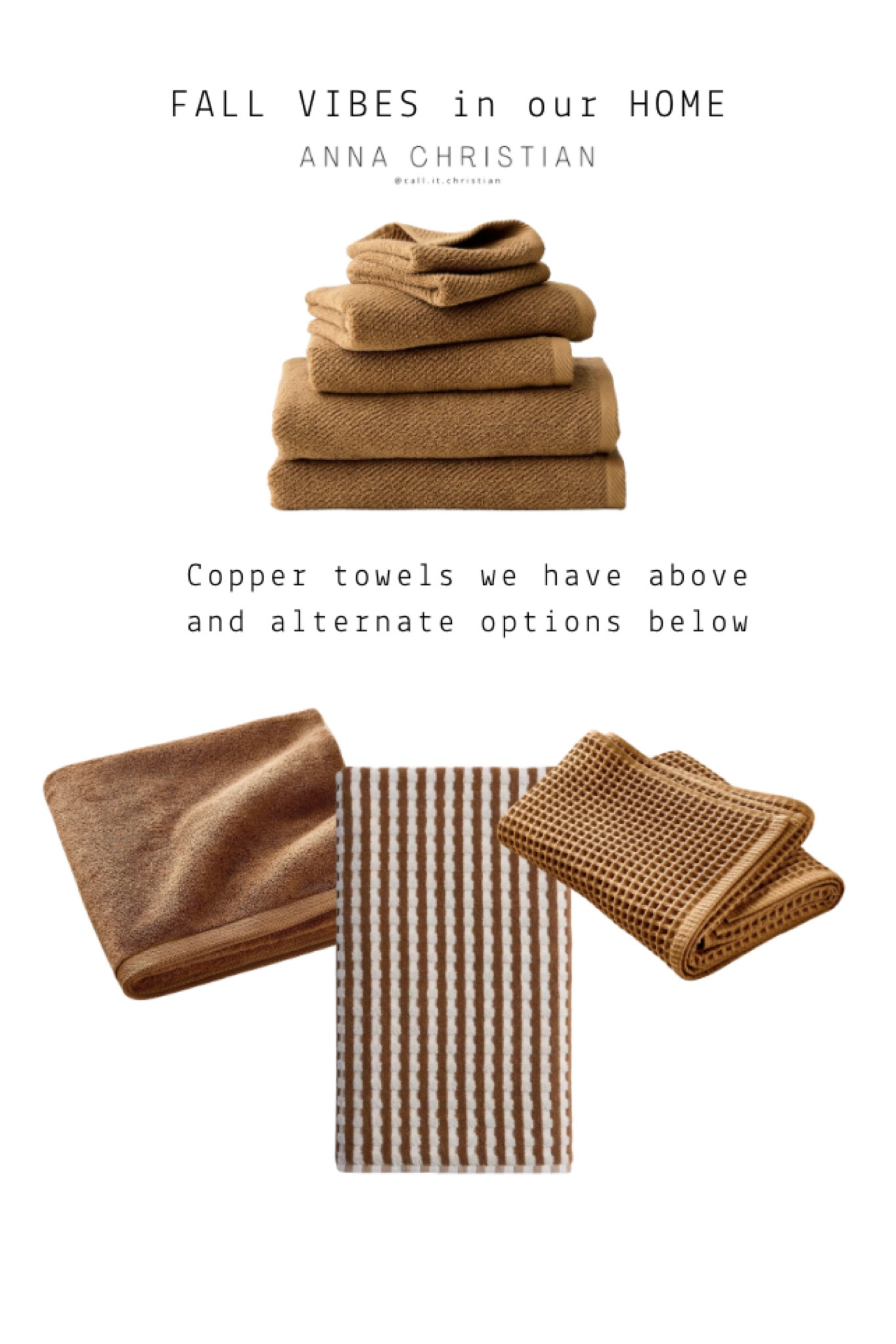 Fall home made easy 🖤

Bringing in warmth through the items you actually use vs. extra decor you don’t need. Fresh towels are always a good idea. 100% cotton✔️

#LTKFindsUnder50 #LTKFamily #LTKHome