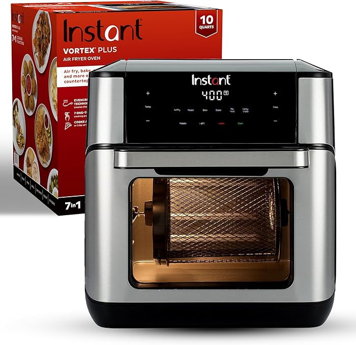 Instant Pot 10QT Air Fryer, 7-in-1 Functions with EvenCrisp Technology that Crisps, Broils, Bakes... | Amazon (US)