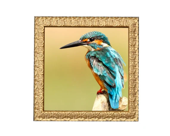 Square Gold or Silver Picture Frame, Ornate Frame, Antique Decor Photo Frame | Etsy (US)