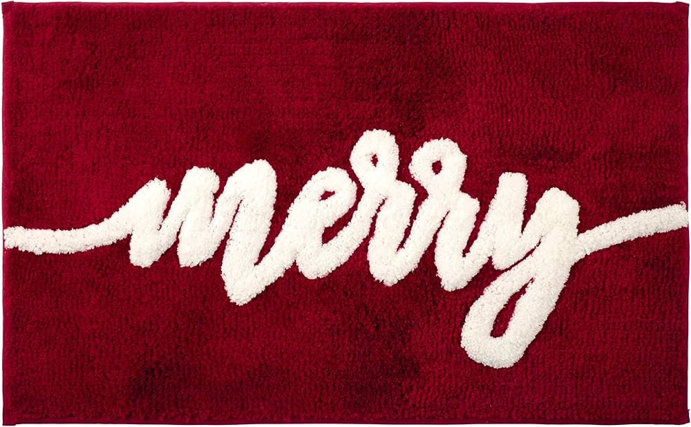 Avanti Linens - Bath Mat, Soft & Absorbent Non-Slip Bath Rug, Holiday Home Decor (Merry Collectio... | Amazon (US)