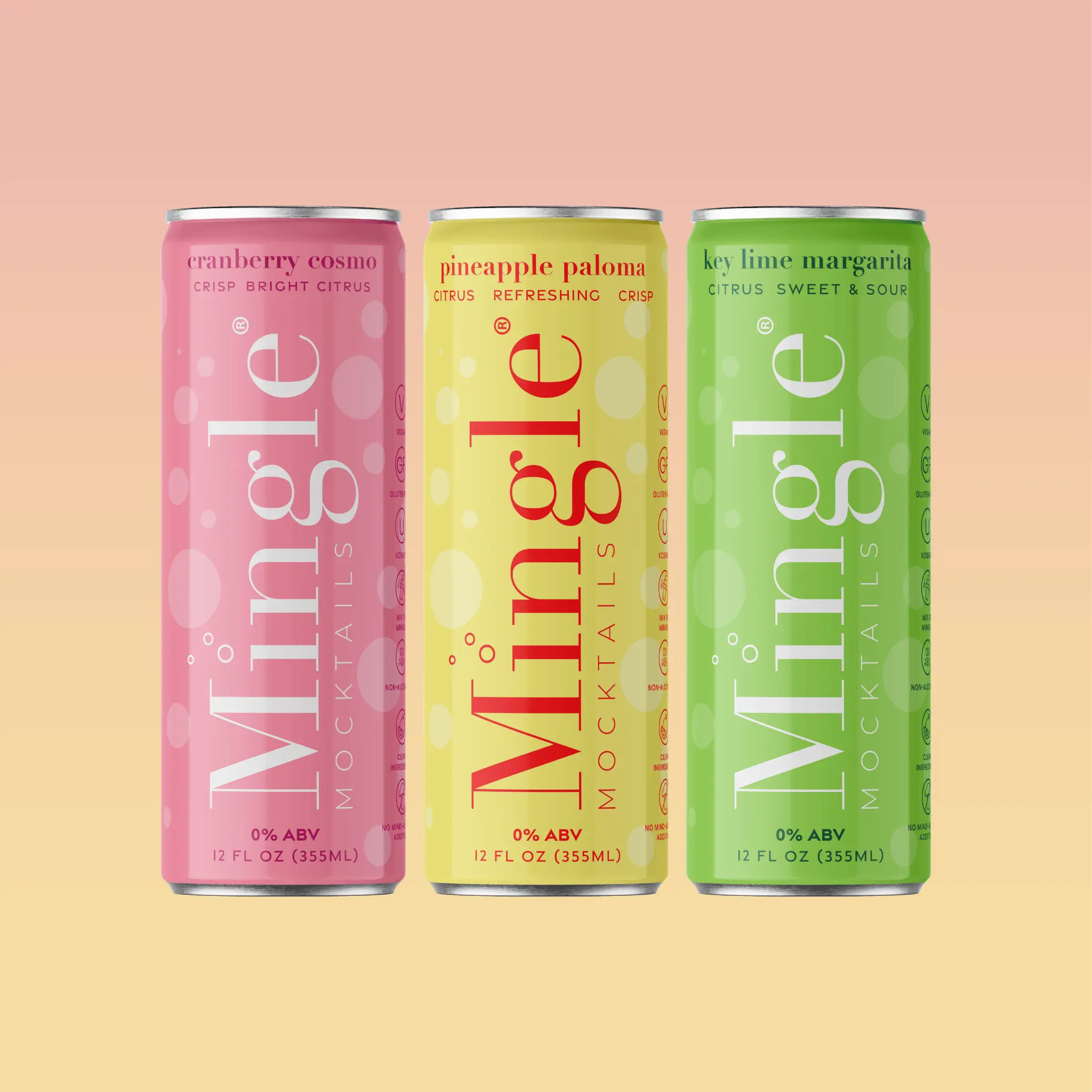 Fan Favorite Tropical Trio - 12-can pack | Mingle Mocktails