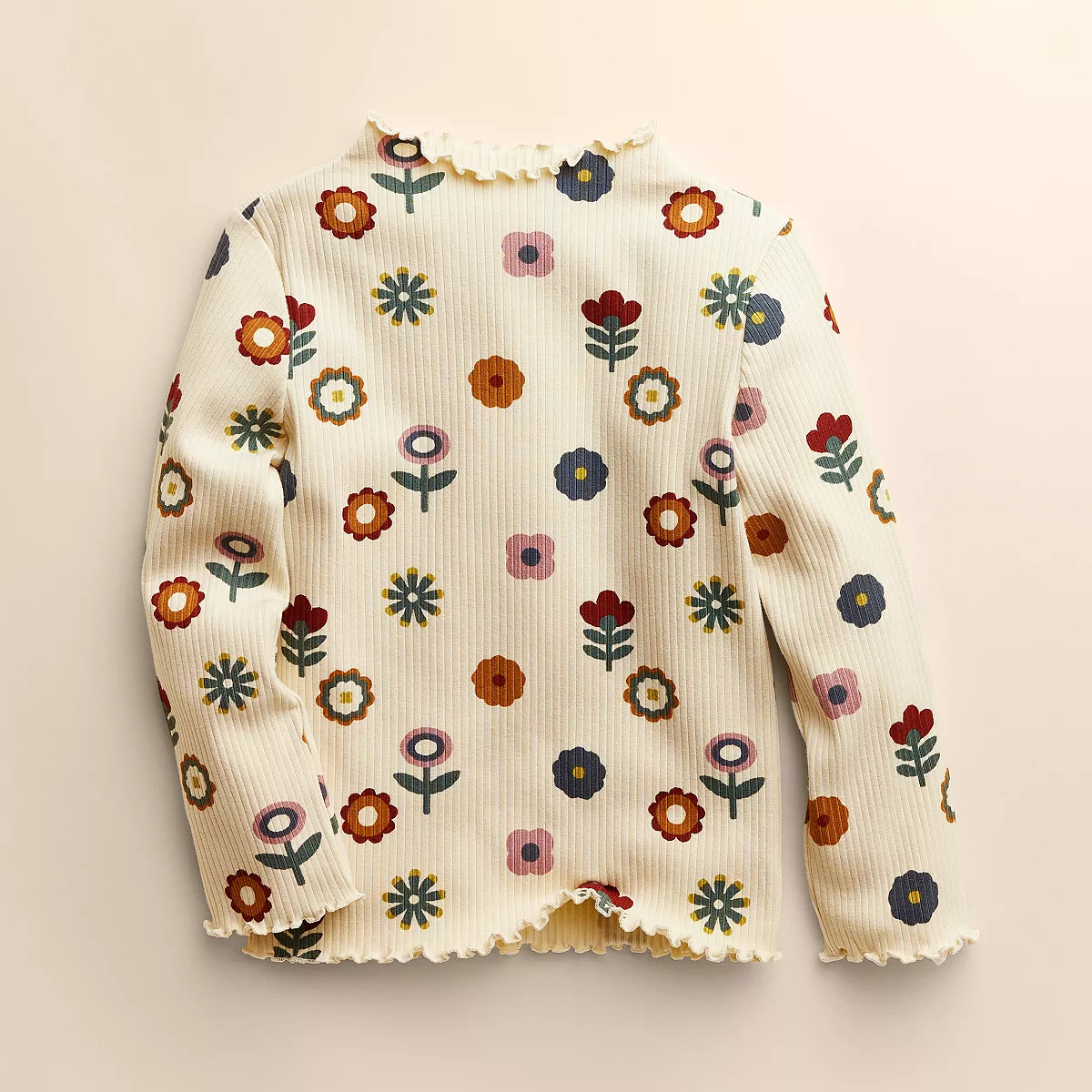 Baby & Toddler Little Co. by Lauren Conrad Lettuce Edge Mockneck Top | Kohl's