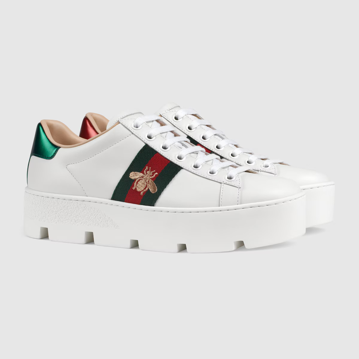Women's Ace embroidered platform sneaker | Gucci (US)