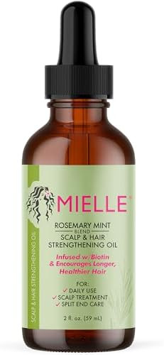 Mielle Organics Rosemary & Mint Hair Oil - Strengthening Biotin Oil Infused Frizzy & Damaged Hair... | Amazon (US)