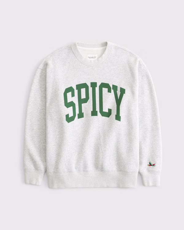 Spicy Graphic Oversized Sunday Crew | Abercrombie & Fitch (US)
