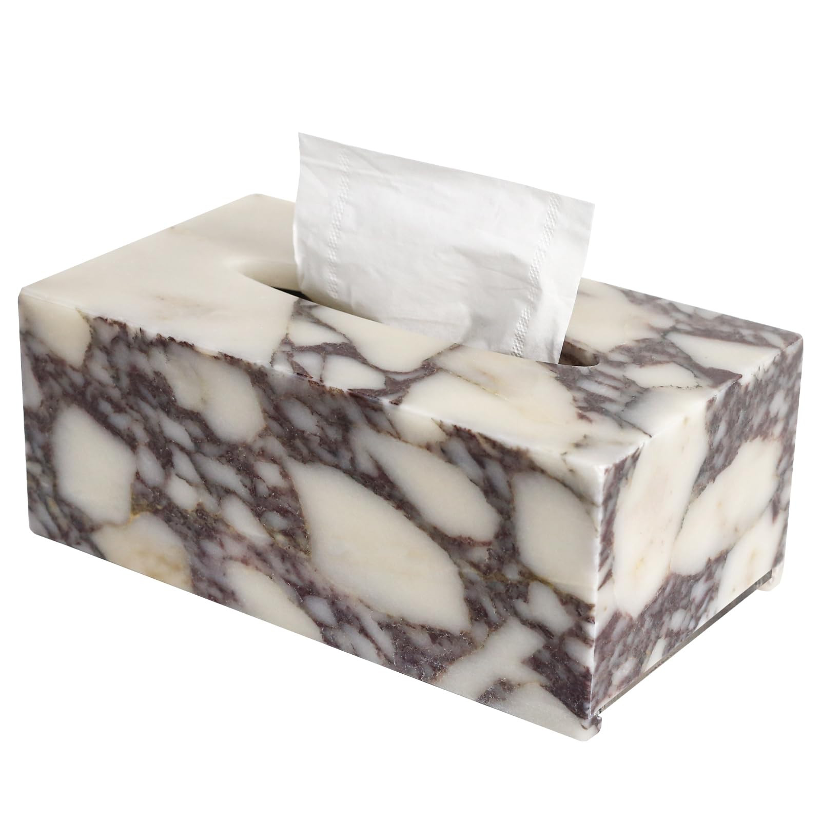 Noble and Light Luxury Natural Travertine Marble Household Tissue Box for Bathroom | Office | Des... | Amazon (US)
