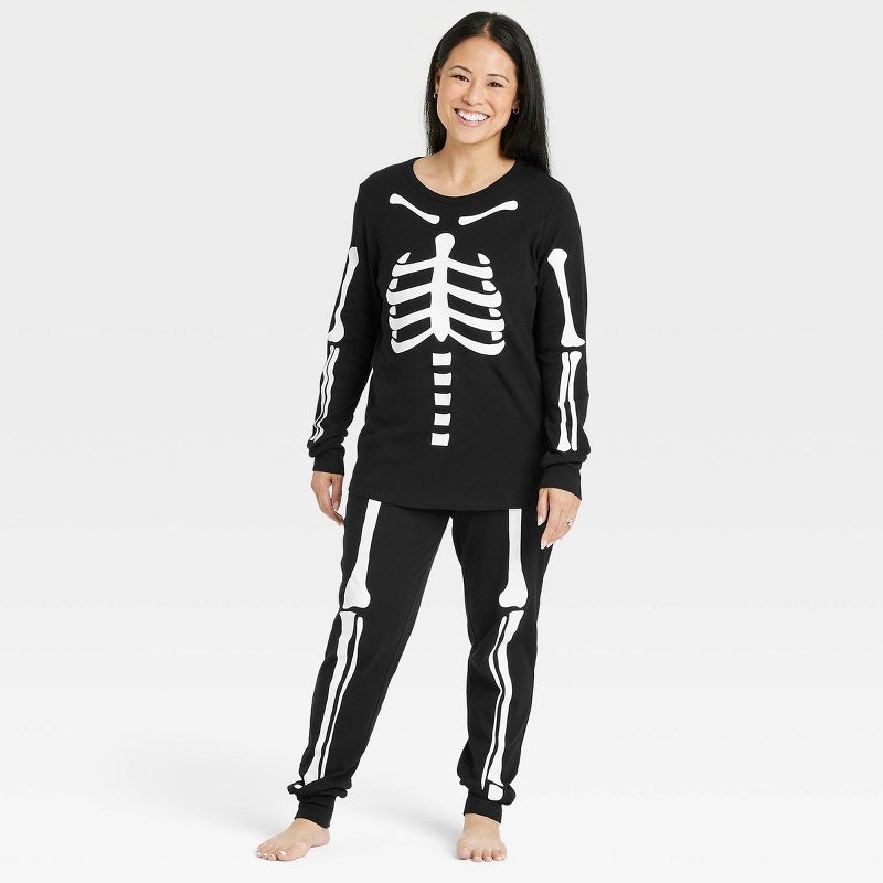Women&#39;s Halloween Skeletons Matching Family Pajama Set - Hyde &#38; EEK! Boutique&#8482; Blac... | Target