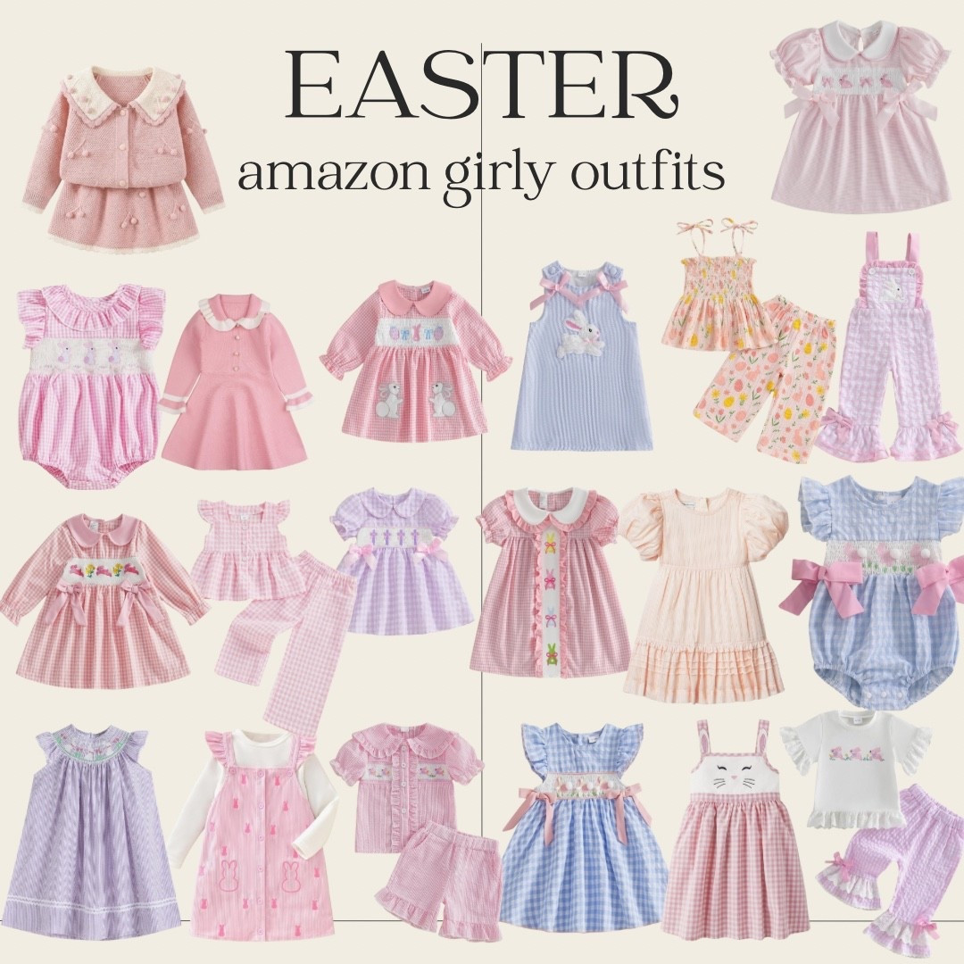 Girly Easter outfits from Amazon! 

#LTKootd #LTKSeasonal #LTKKids