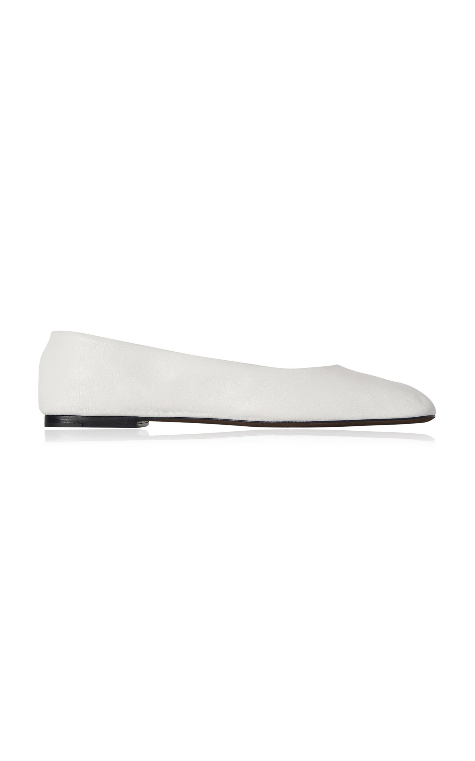 Leather Square Ballet Flats | Moda Operandi (Global)