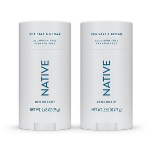 Native DeodorantStick, Sea Salt & Cedar, 4.6 OZ, Twin Pack | CVS Health