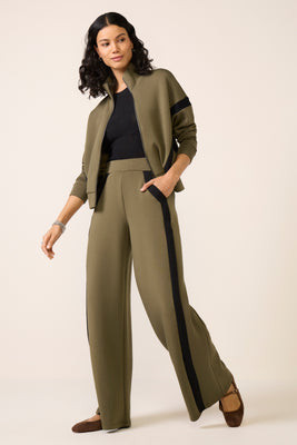 SPANX Women's AirEssentials Striped Track Pants, Size XS, Green | Evereve