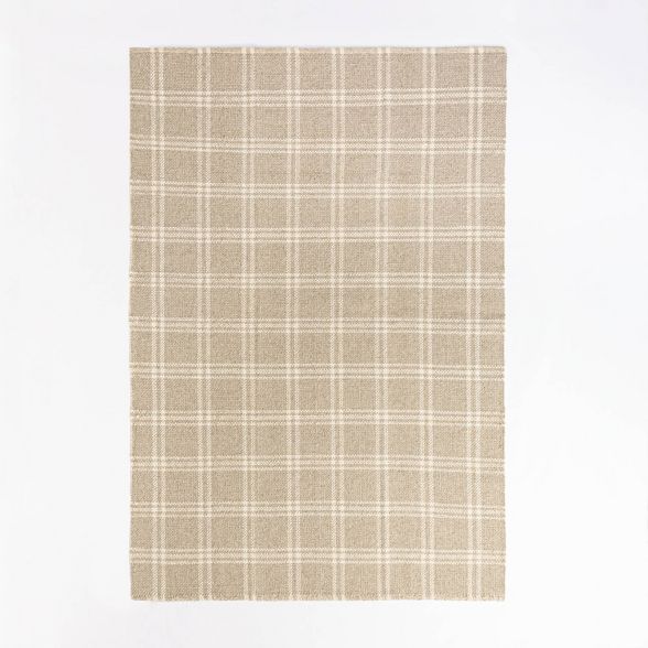 Cottonwood Plaid Wool/Cotton Area Rug - Threshold™ designed with Studio McGee | Target