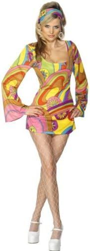 Smiffys womens Fever 70s Flower Power Costume | Amazon (US)