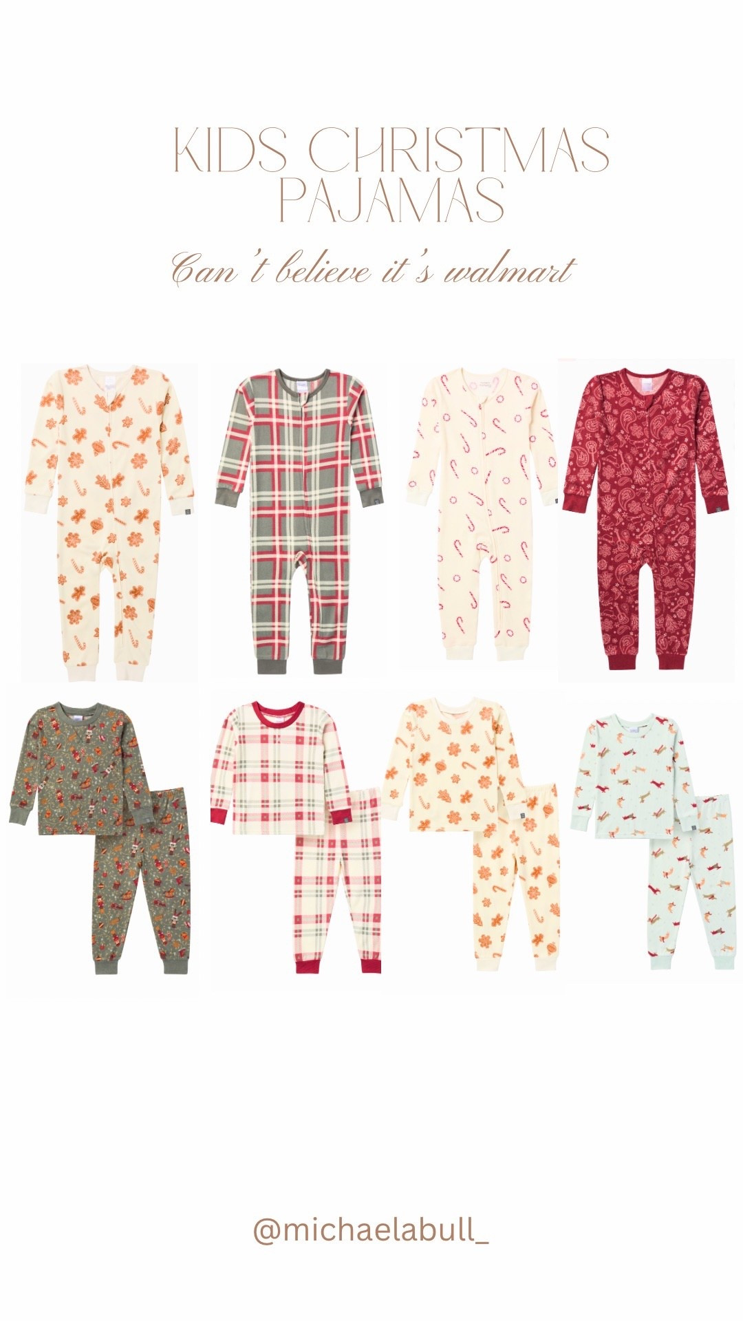Kids bamboo Christmas pajamas from Walmart!! So stinking cute & soft! 

#LTKKids #LTKHoliday #LTKFindsUnder50