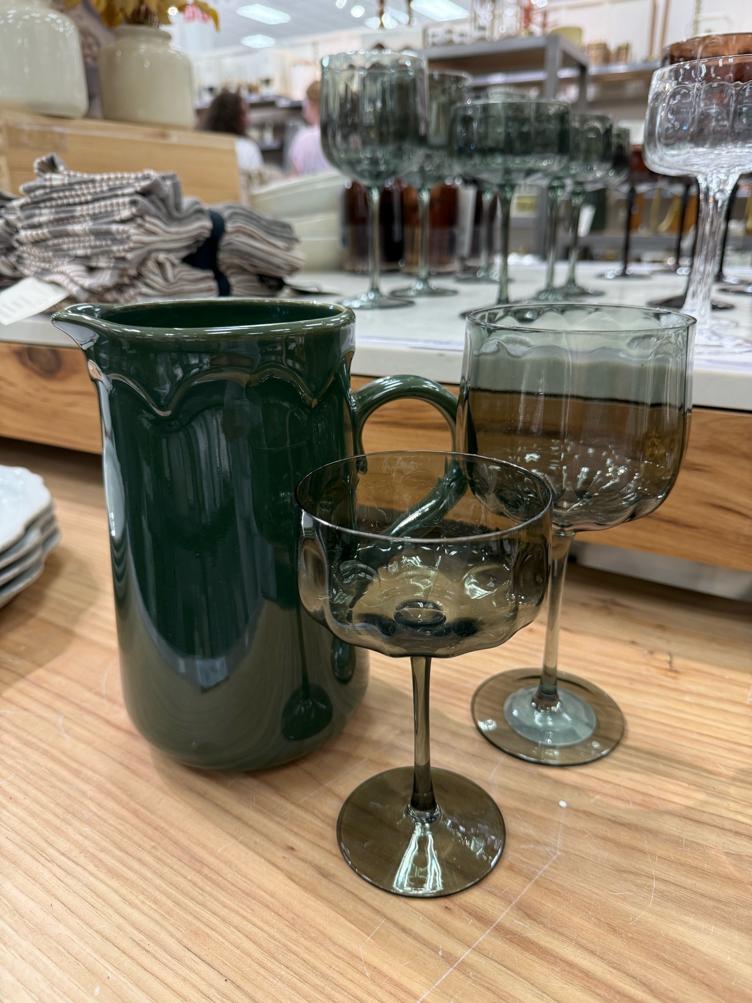 Green glasses from target! These would make a cute table scape for fall

#LTKdayinmylife #LTKSeasonal #LTKHome