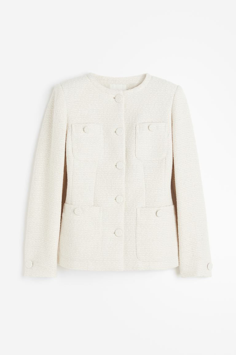Textured-weave jacket | H&M (UK, MY, IN, SG, PH, TW, HK)