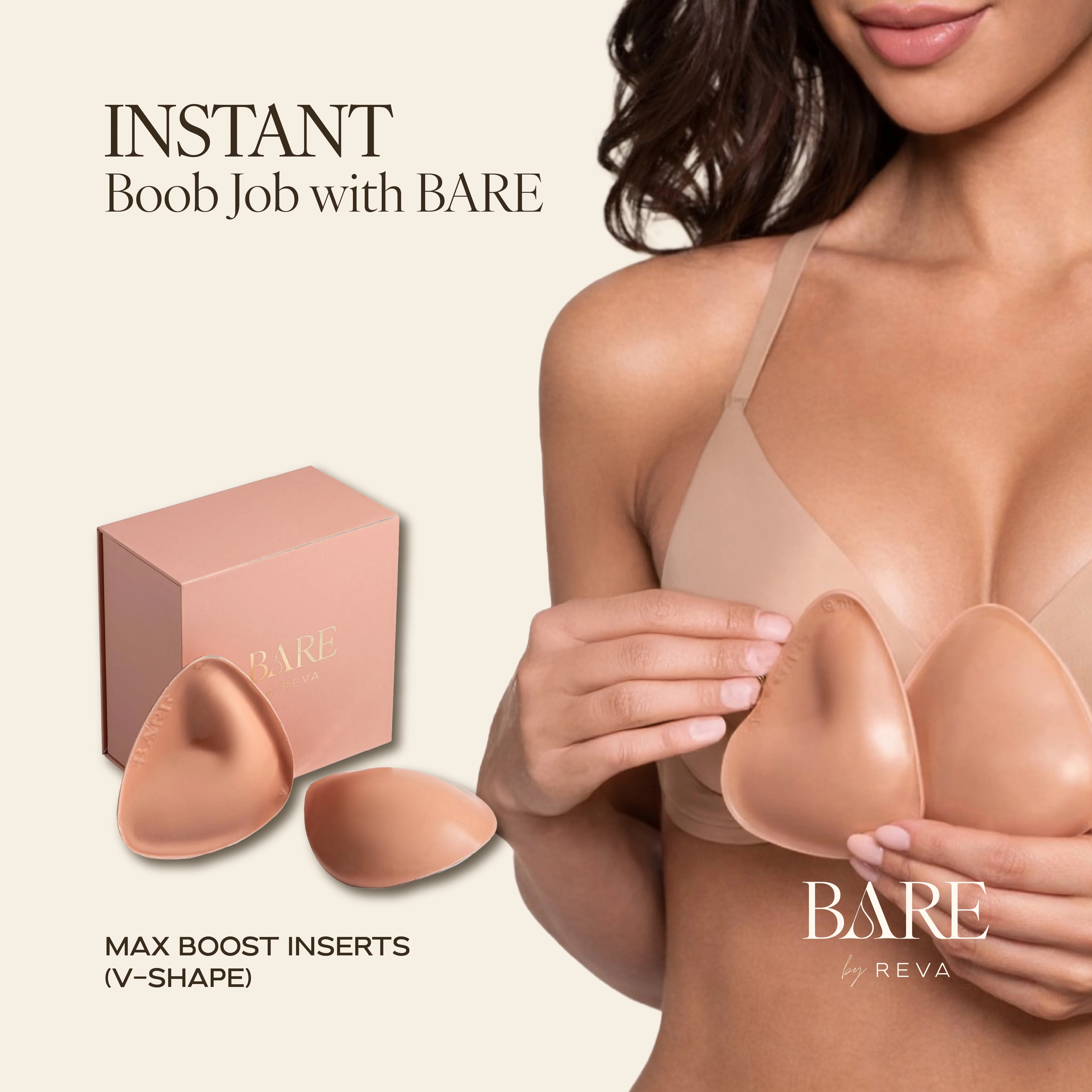 Medium Boost Inserts | Bust Volume Enhancers | BARE | BARE by REVA