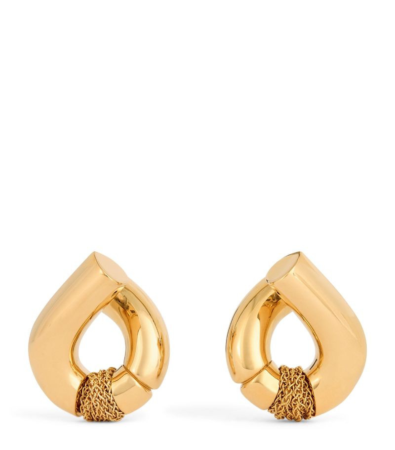 Tabayer Yellow Gold Oera Inverted Earrings | Harrods