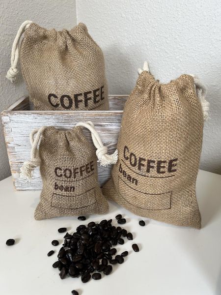 Cute Distressed Wood Box Combined With These Adorable Coffee Beans Bags Are Great for Coffee Bar Decor! #coffee #coffeebar #coffeebardecor #interiordesign #homedecor #pantry #pantrydecor #home #amazon #amazonhome #founditonamazon

#LTKHome