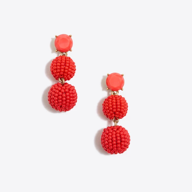 Beaded orb dangle earrings | J.Crew Factory