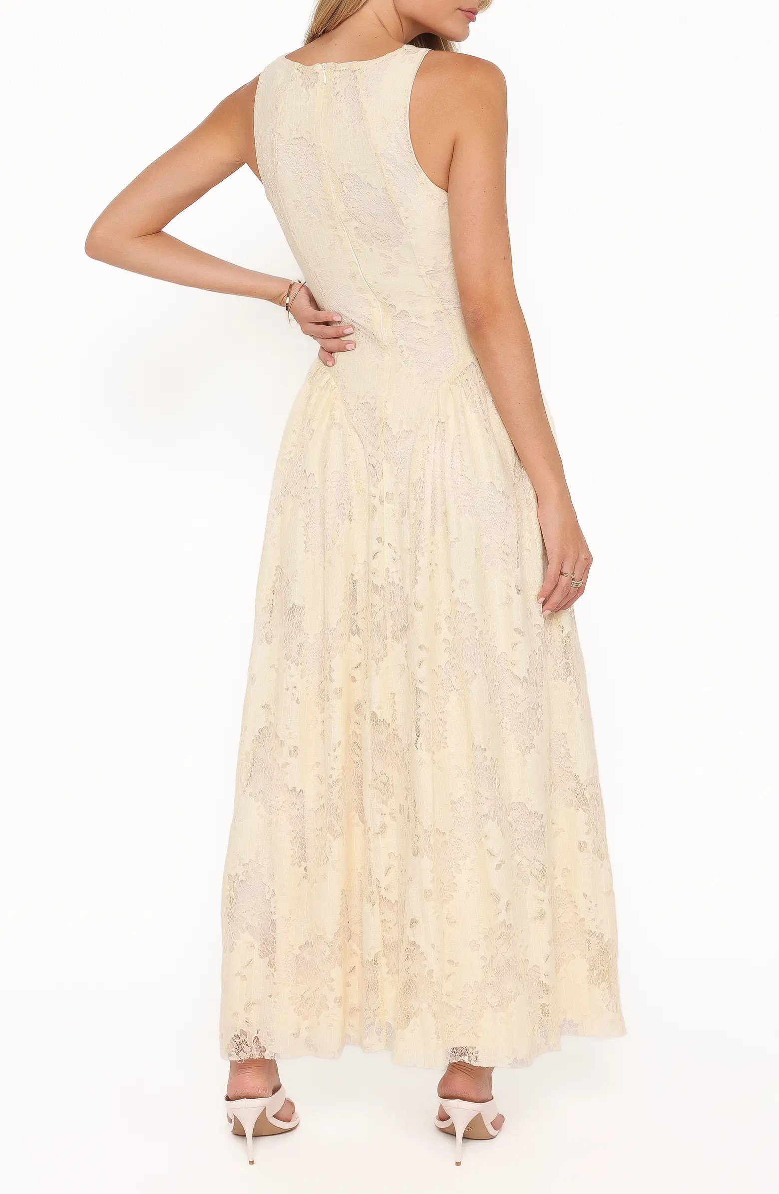 Denny Lace Sleeveless Maxi Dress | Nordstrom