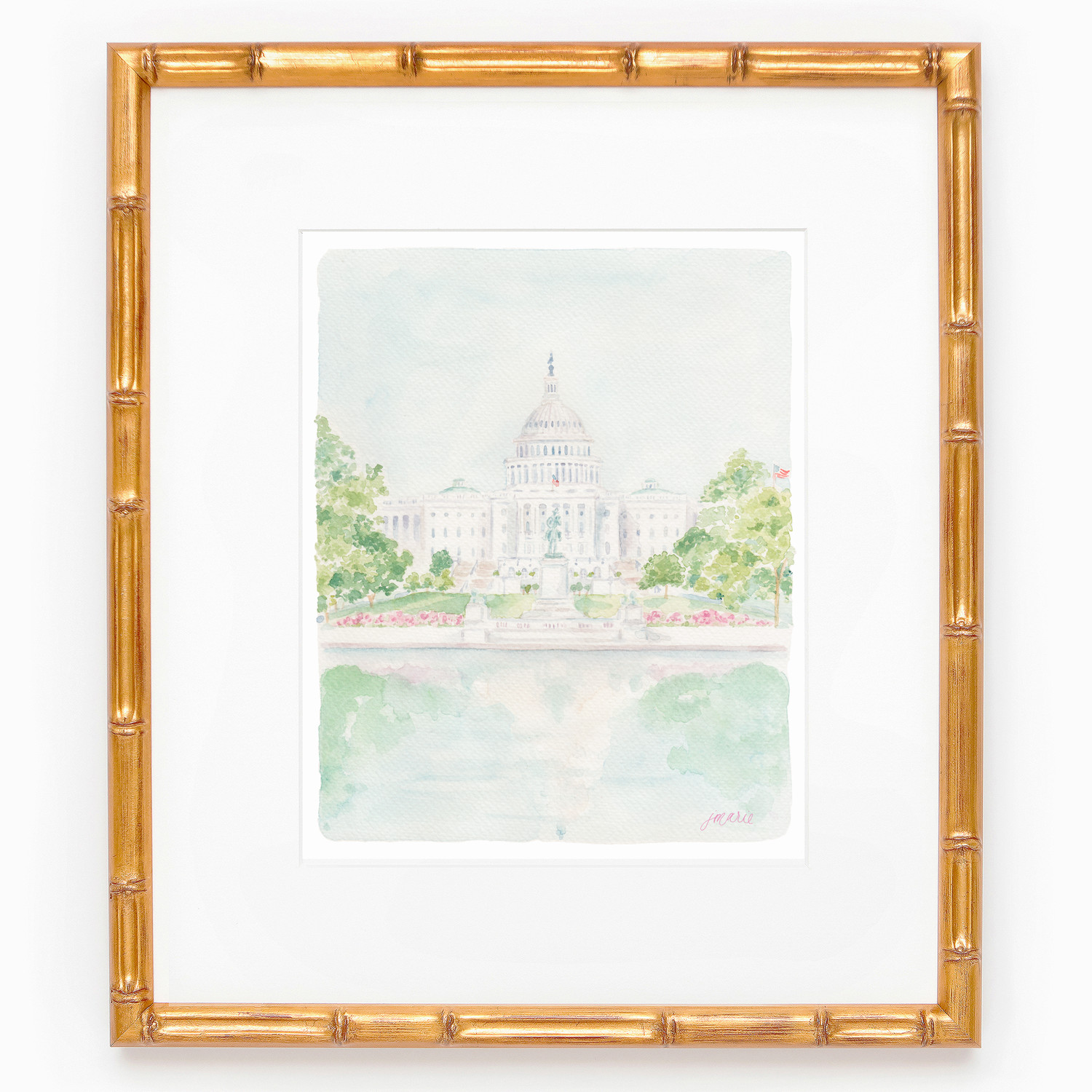 Capitol Building Watercolor Art Print — Simply Jessica Marie | Simply Jessica Marie