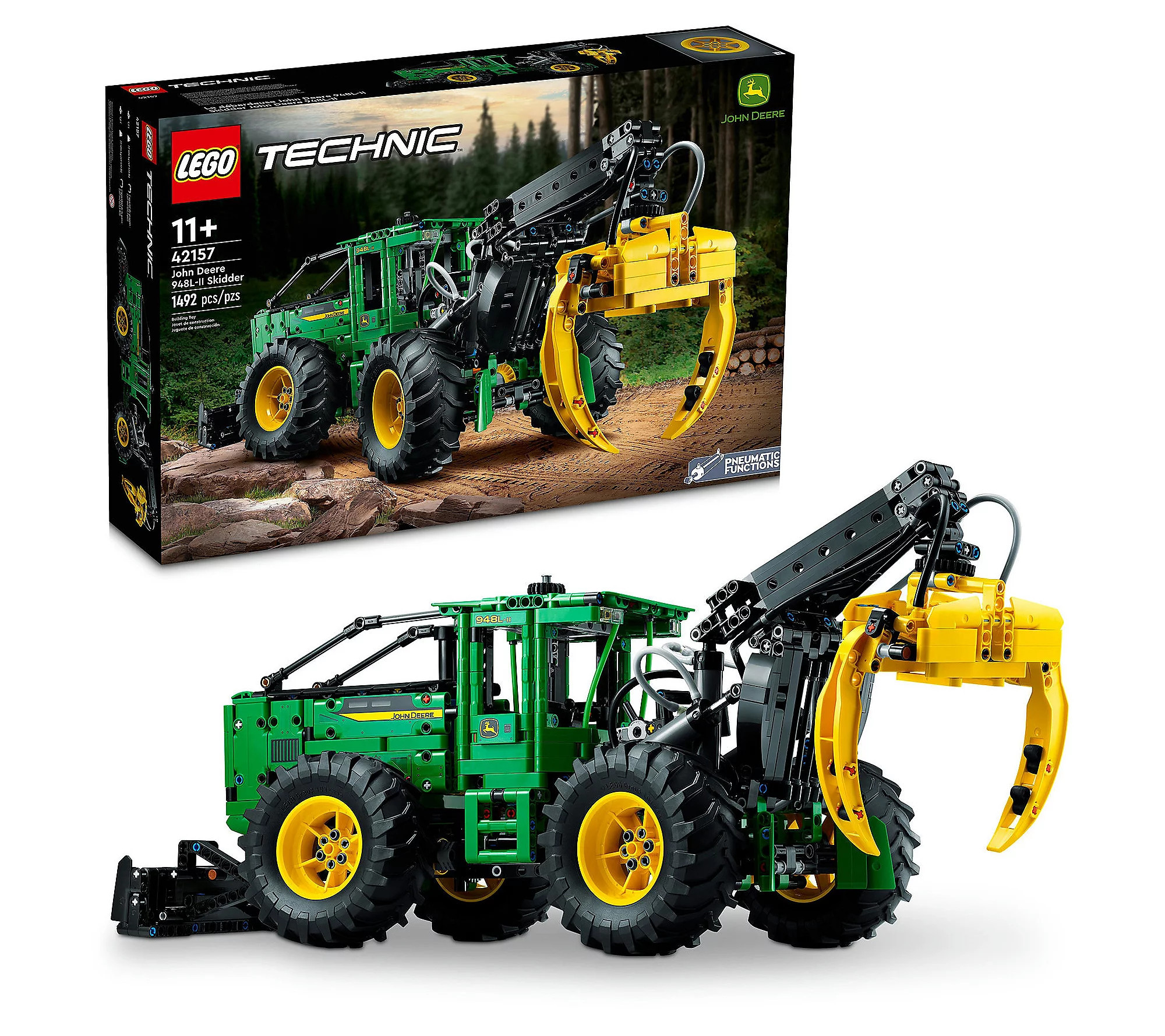 LEGO Technic John Deere 948L-II Skidder 42157 B uilding Set | QVC