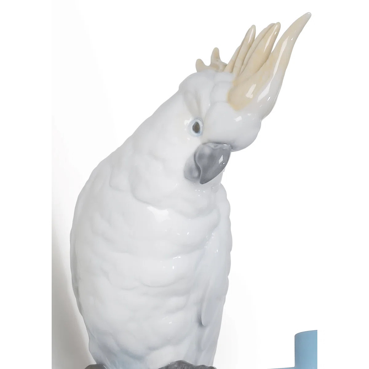 The Parrot Party Porcelain Wall Hook in White/Blue | Perigold