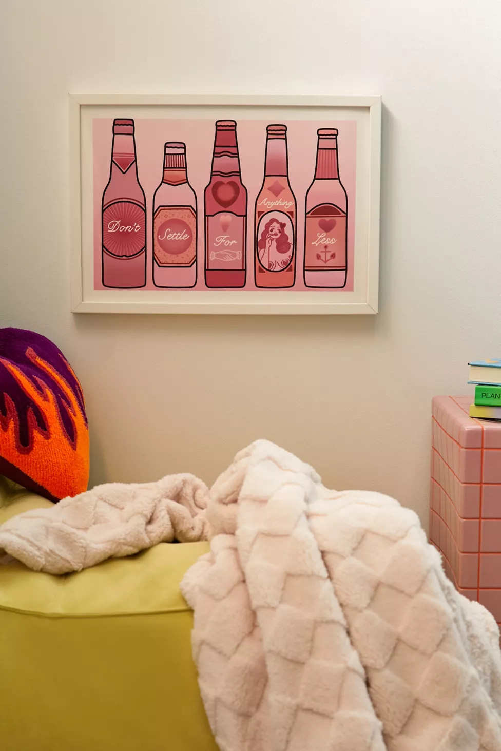 Lola Blackheart Don’t Settle Bottles Art Print | Urban Outfitters (US and RoW)