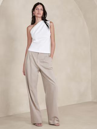 One-Shoulder Cotton Tank | Banana Republic (US)