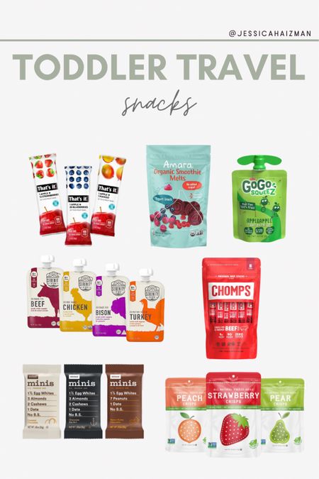 Healthy toddler snacks to bring with you when you’re out and about! 
#LTKkids #LTKtoddler #LTKtravel