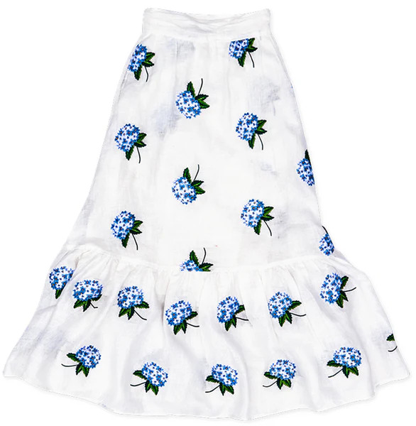 The Hydrangea Skirt - White | Kiel James Patrick