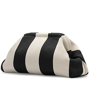 Woven Clutch Purses for Woman,Summer Beach Purse for Vacation, Woven Striped Dumpling Bag,Crochet... | Amazon (US)