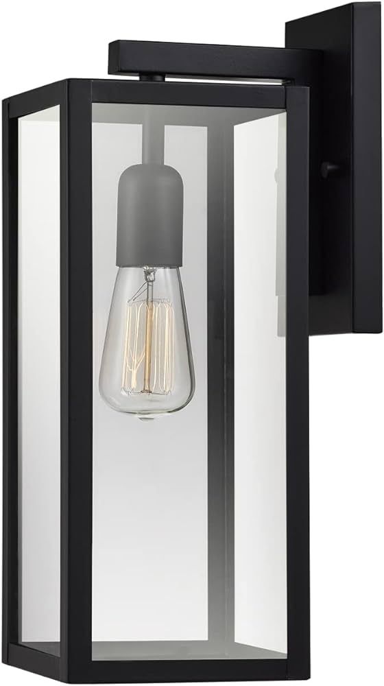 Globe Electric 44176 Bowery 1-Light Outdoor and Indoor Wall Sconce with a Matte Black Finish and ... | Amazon (US)