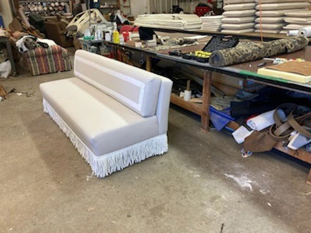 Custom Linen End of Bed Settee Bench: Chinoiserie Chic Sofa | Etsy (Global)