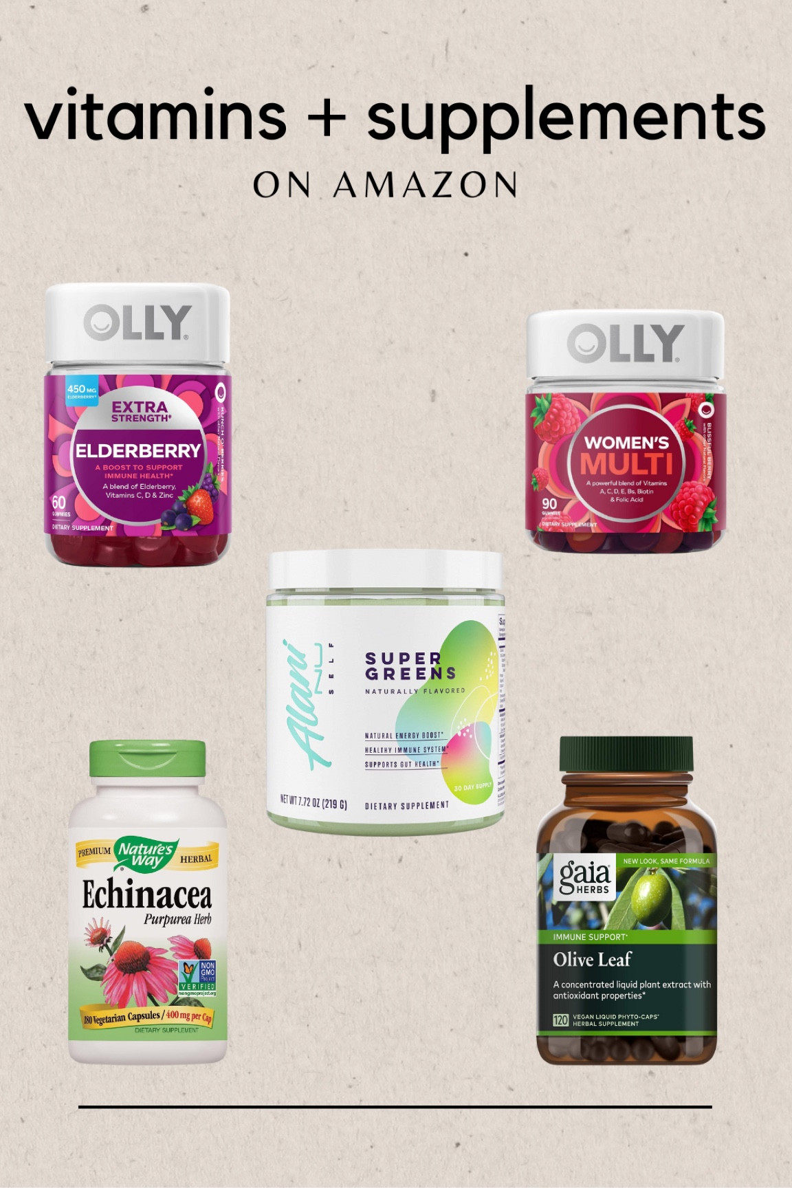 My daily multivitamin & supplements! 