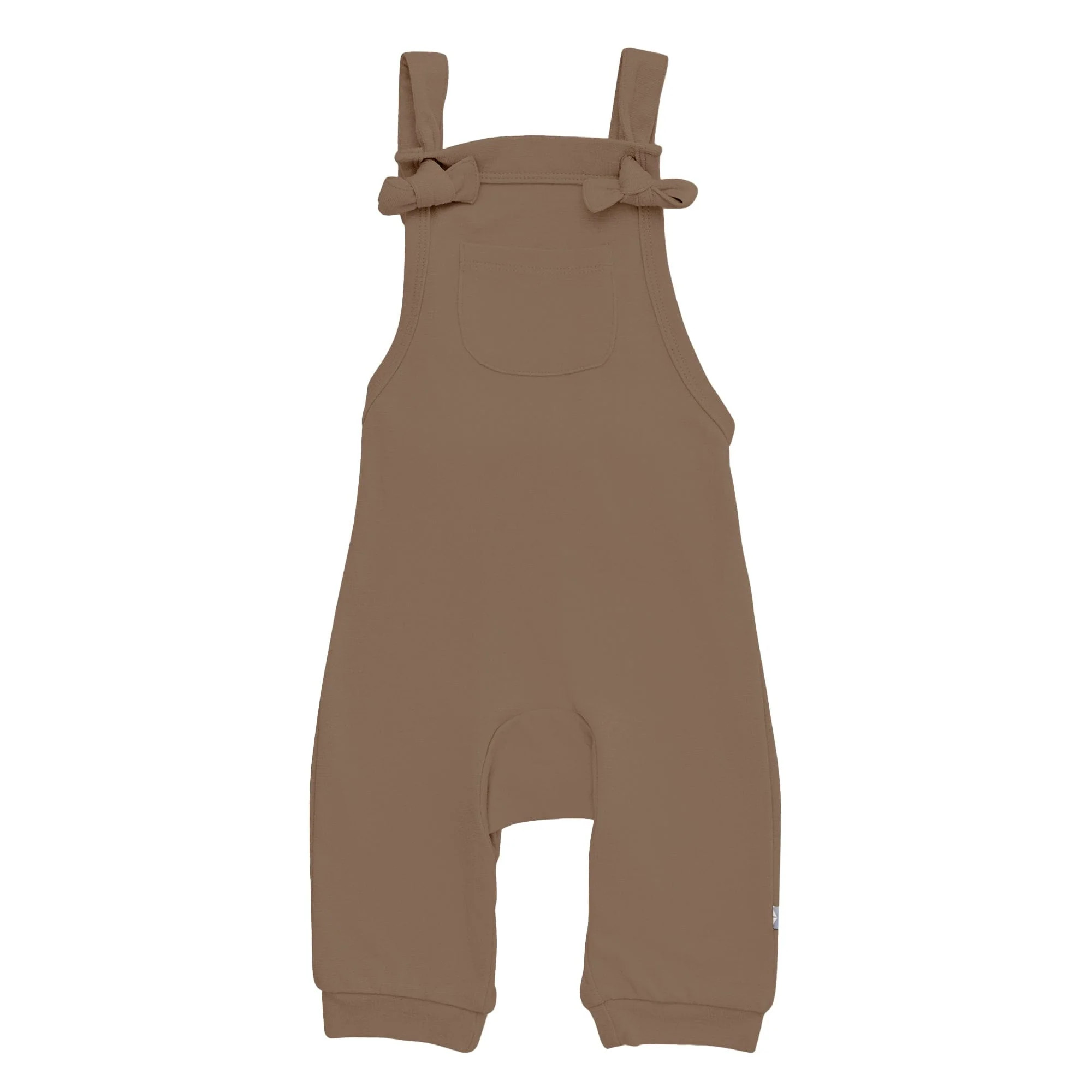 Bamboo Jersey Overall in Coffee | Kyte BABY