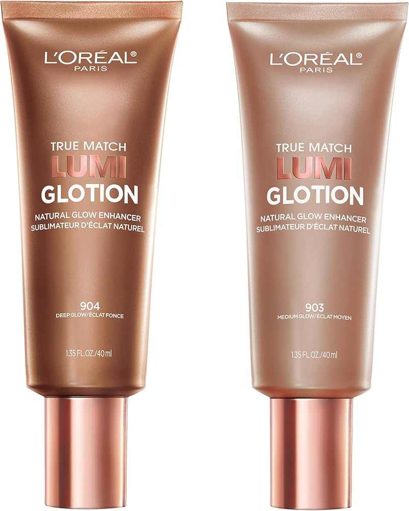 L’Oréal Paris True Match Lumi Glotion Medium and Deep Bundle, Highlighter and Bronzer For Radi... | Amazon (US)
