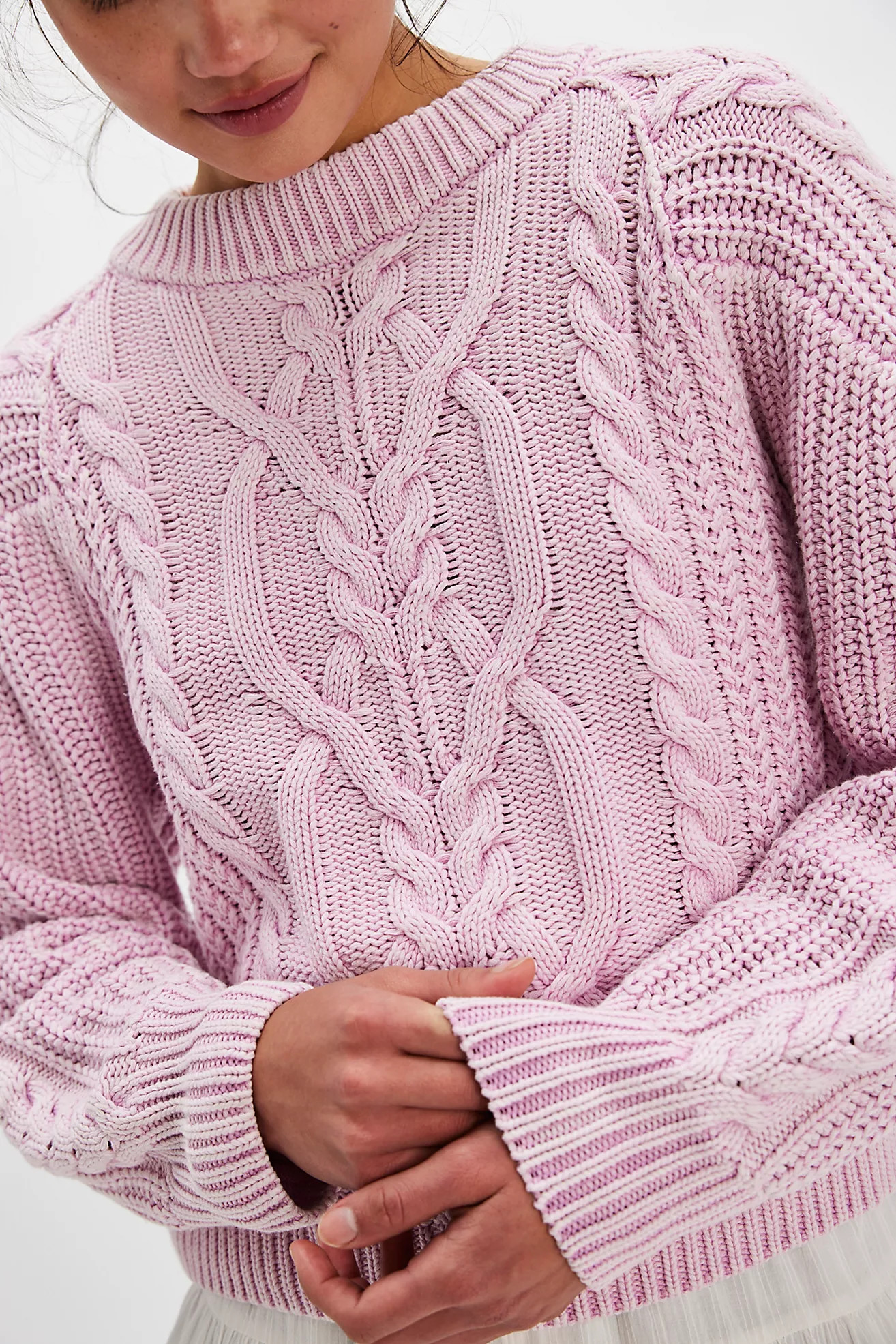 Frankie Cable Knit Sweater | Free People (Global - UK&FR Excluded)