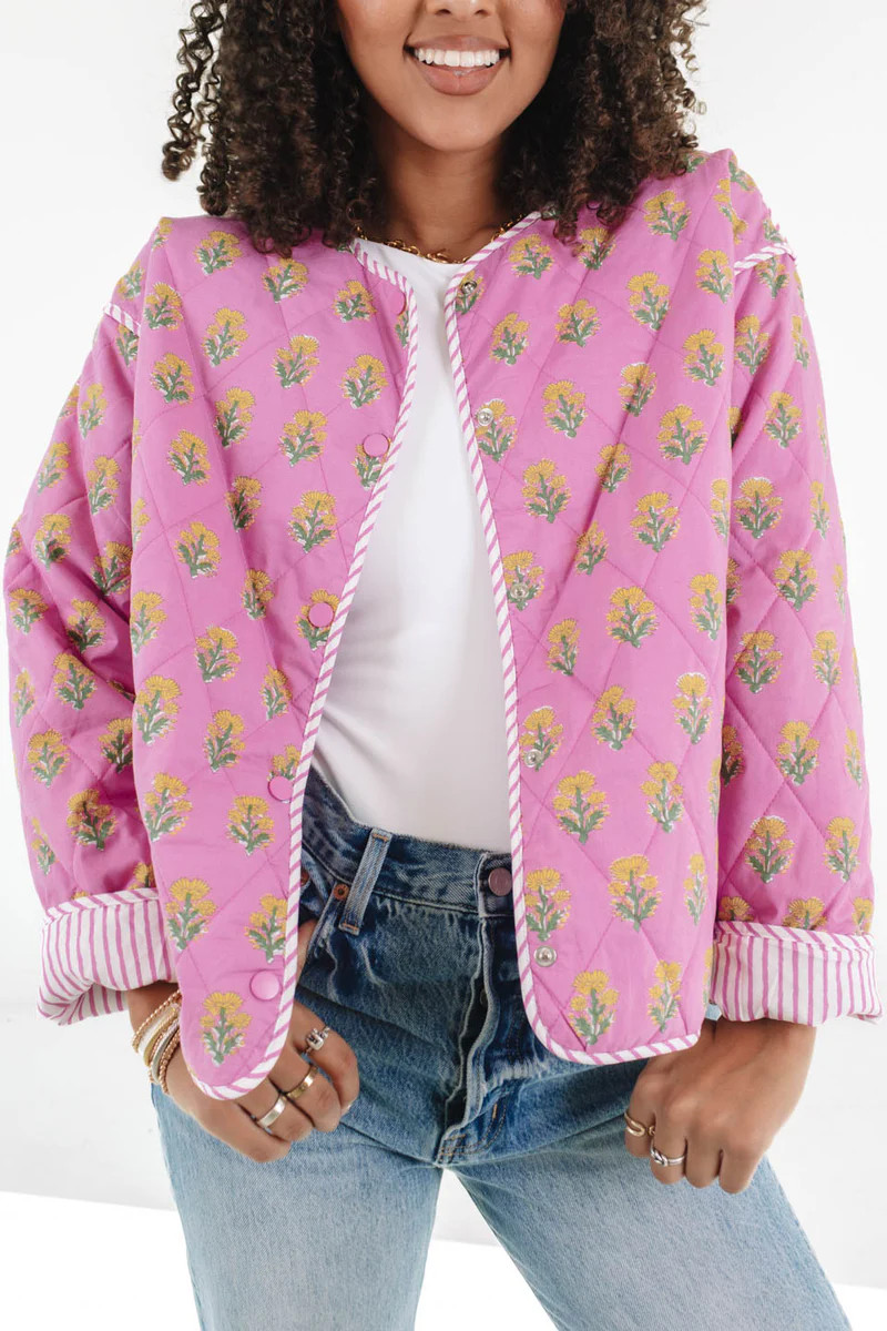 Petal Palettes Jacket - Pink | The Impeccable Pig