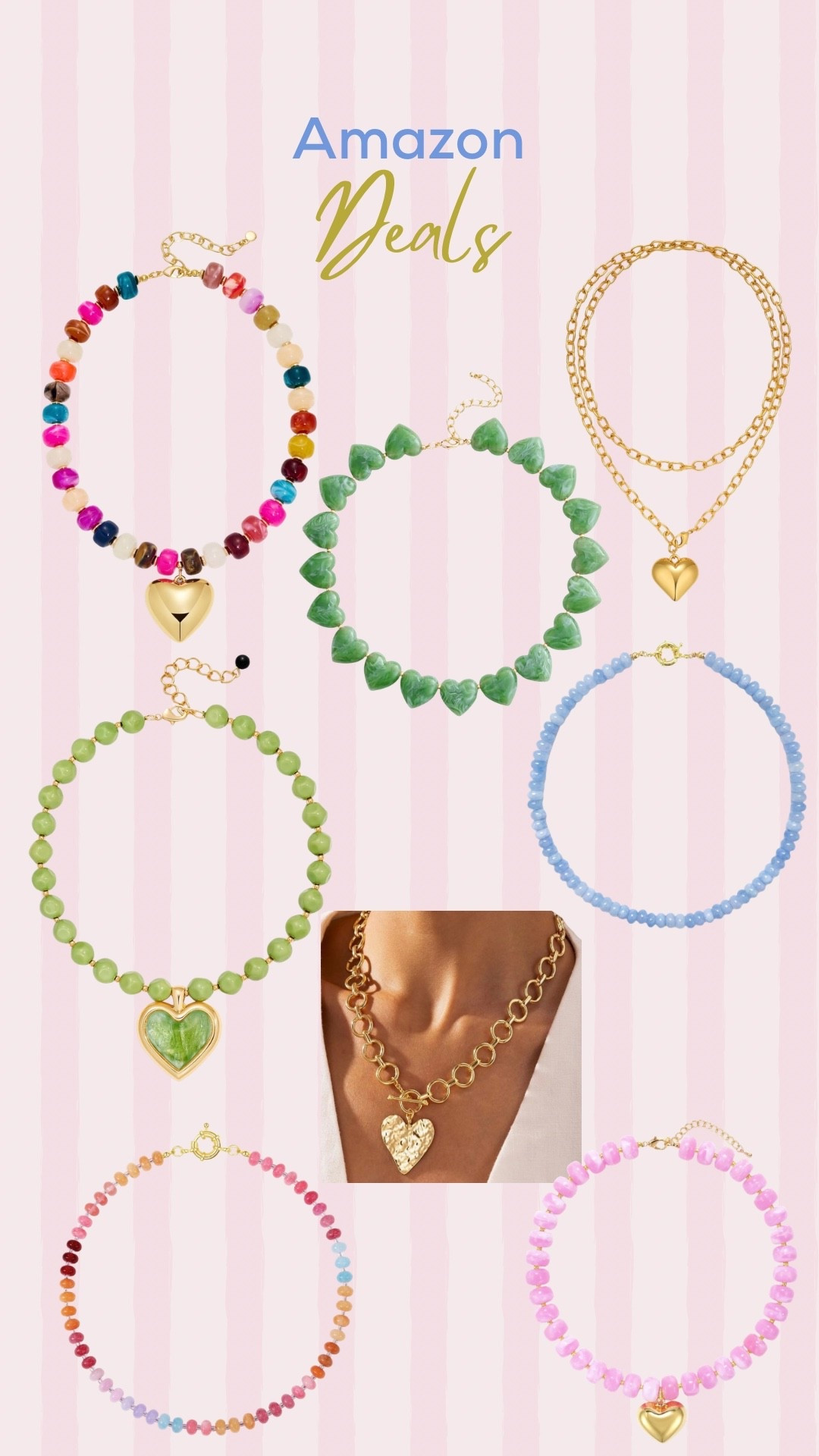 Trendy Amazon beaded necklaces - the chunky beaded necklaces are so in right now 

#LTKPlusSize #LTKootd #LTKSaleAlert