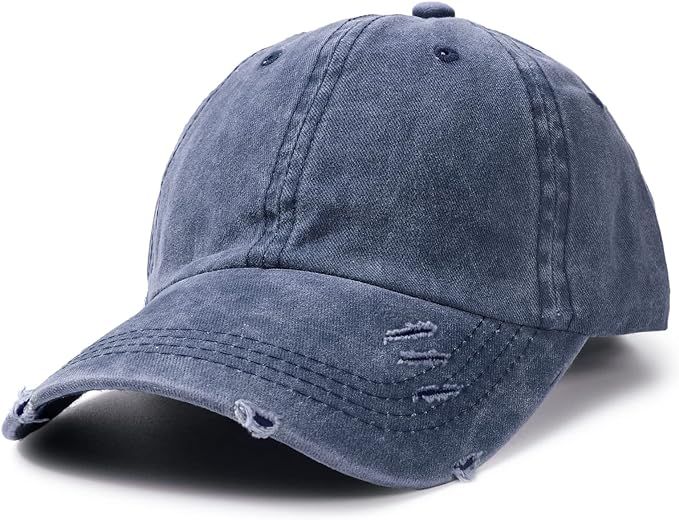 Distressed Baseball Cap Dad Hats for Men Women Vintage Washed Cotton Trucker Hat Adjustable Low P... | Amazon (US)