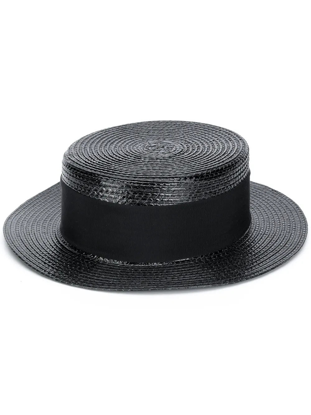Saint Laurent Small Boater Hat - Farfetch | Farfetch Global