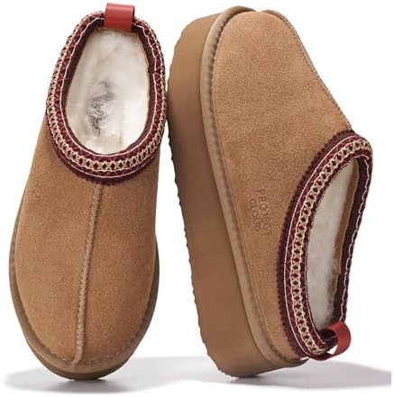 Project Cloud 100% Genuine Leather Platform Slippers for Women – Soft Memory Foam Womens Slippe... | Amazon (US)