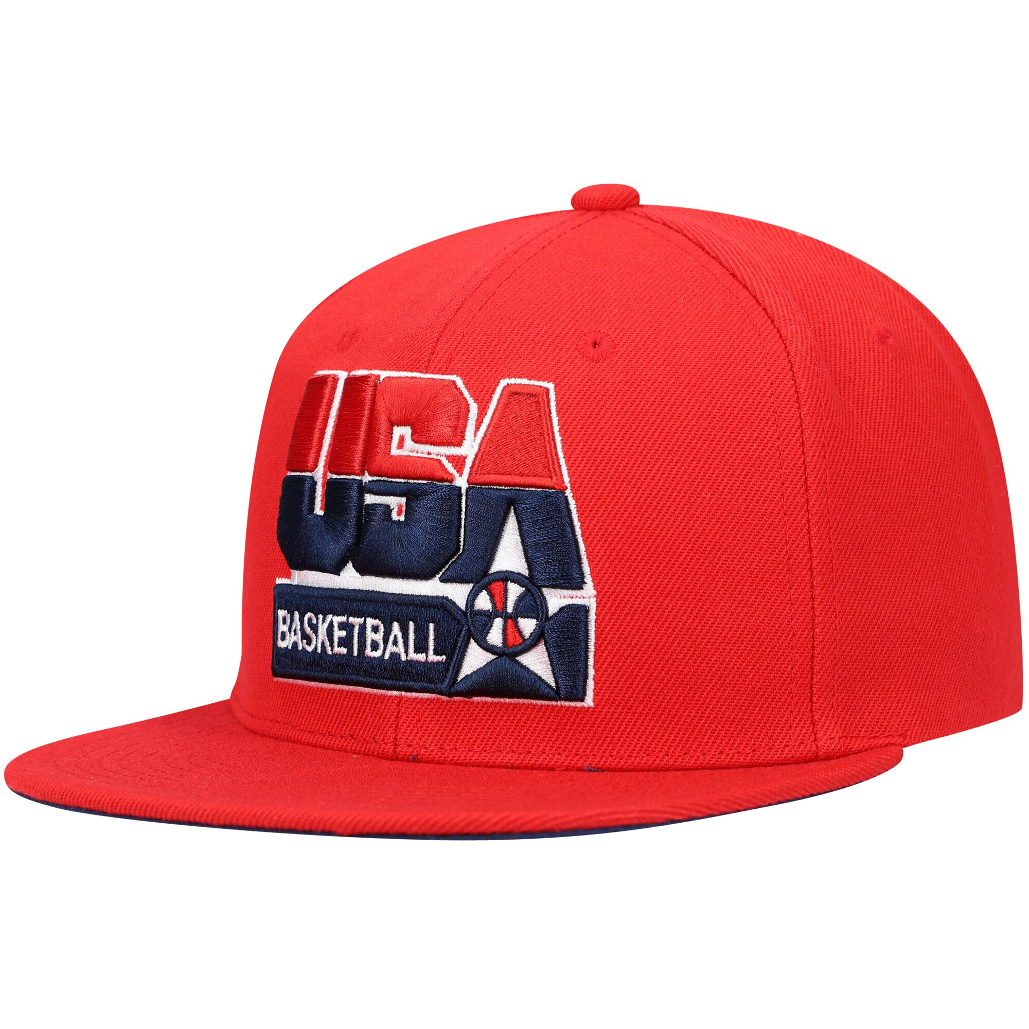 USA Basketball Mitchell & Ness 1992 Dream Team Snapback Hat - Red | Fanatics