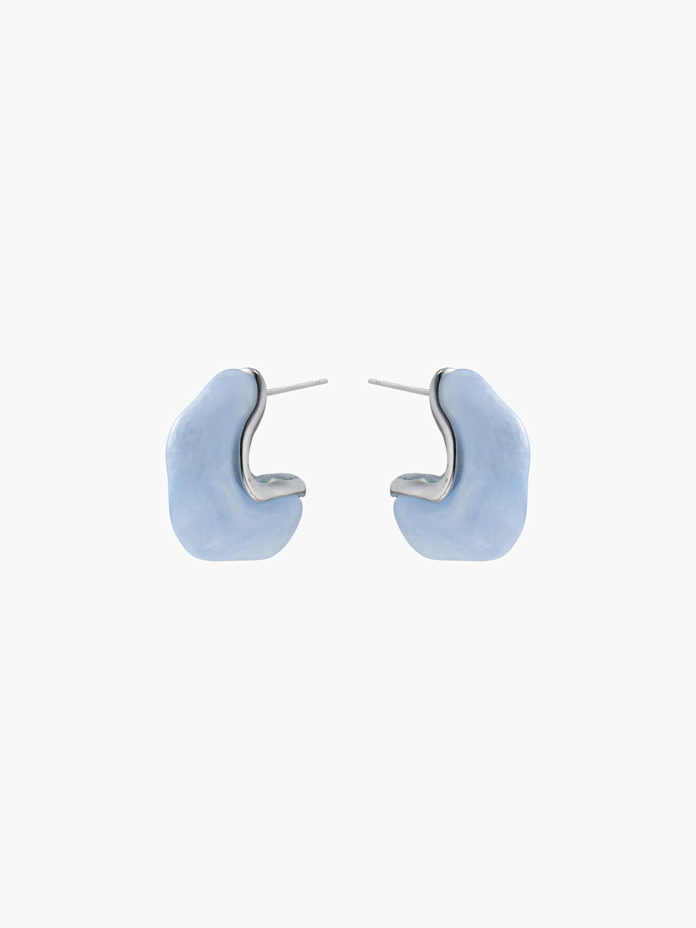 IRREGULAR C-SHAPE STUD EARRINGS... | Cider